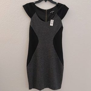 Dress, Black and gray, Size 6, Brand:Express